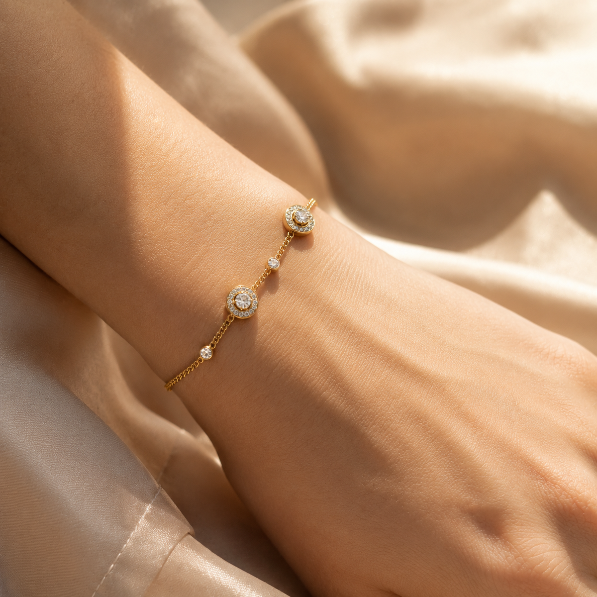Atrium Bangle Bracelet – alternate gold jewelry view