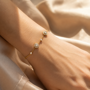 Atrium Bangle Bracelet – alternate gold jewelry view