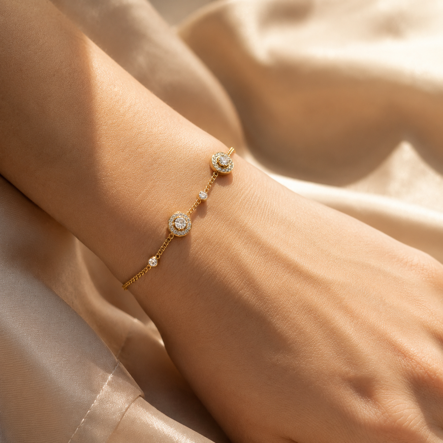 Atrium Bangle Bracelet – alternate gold jewelry view