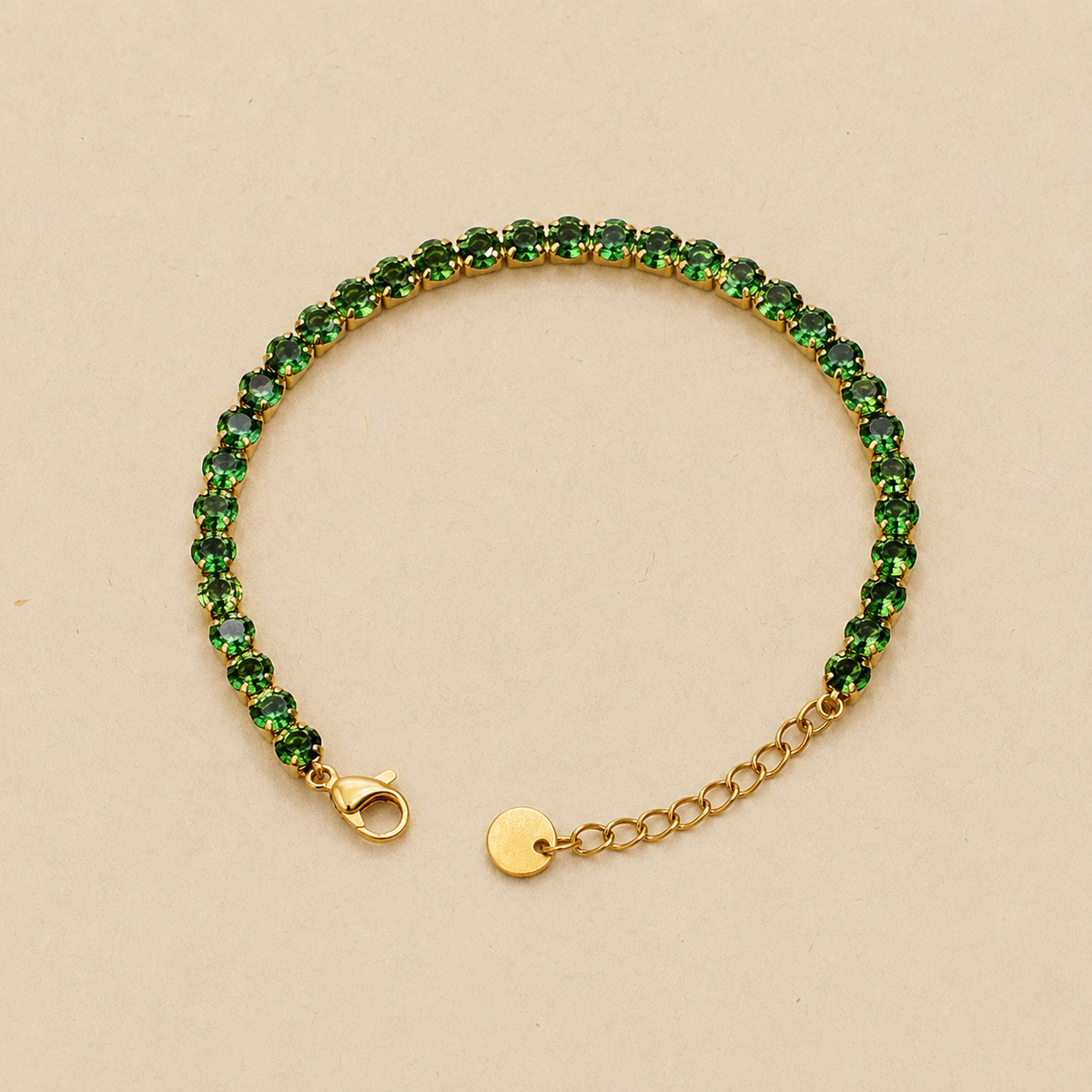 Émeraude Solstice green crystal bracelet