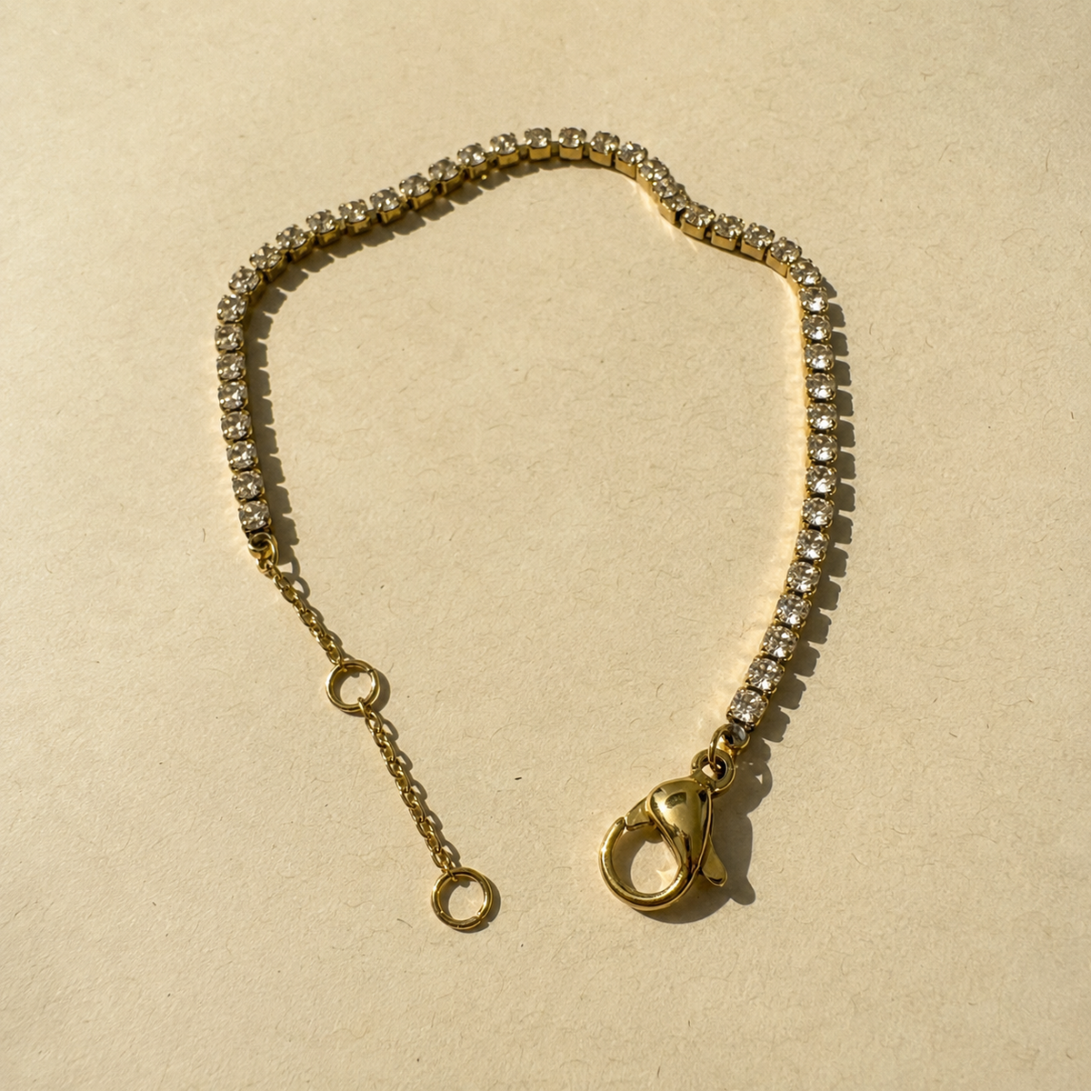 Lumière Rivière gold-plated zircon tennis bracelet