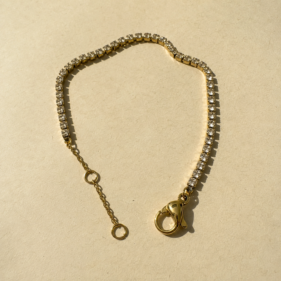 Lumière Rivière gold-plated zircon tennis bracelet