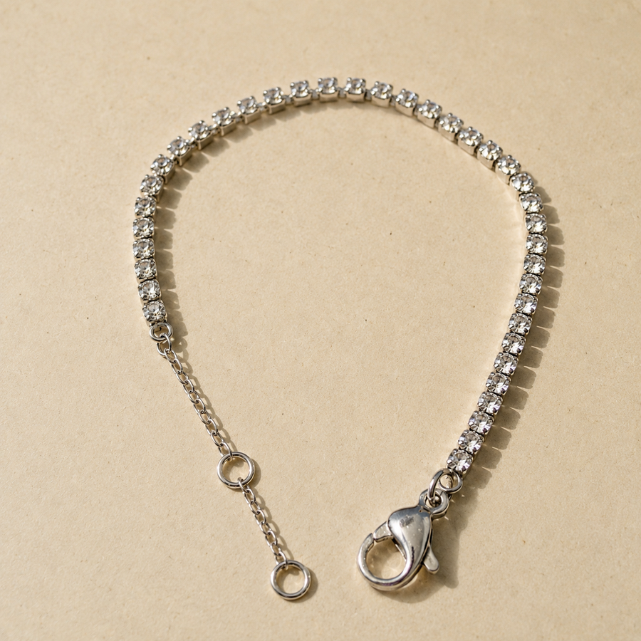 Lumière Rivière silver-plated zircon tennis bracelet